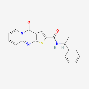 4-oxo-N-(1-phenylethyl)-4H-pyrido[1,2-a]thieno[2,3-d]pyrimidine-2-carboxamide