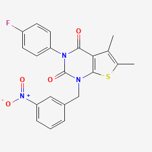 3-(4-fluorophenyl)-5,6-dimethyl-1-(3-nitrobenzyl)thieno[2,3-d]pyrimidine-2,4(1H,3H)-dione