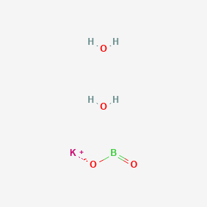 B1143283 Potassium metaborate 4/3-water CAS No. 162379-51-3