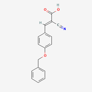 B1143285 4-Benzyloxy-alpha-cyanocinnamic acid CAS No. 162882-36-2