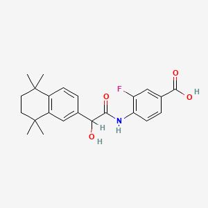 molecular formula C23H26FNO4 B1143288 3-氟-4-[[2-羟基-2-(5,5,8,8-四甲基-6,7-二氢萘-2-基)乙酰]氨基]苯甲酸 CAS No. 185629-22-5