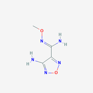 B1143291 4-Amino-N-methoxy-furazan-3-carboxamidine CAS No. 167282-00-0