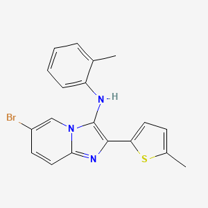 6-bromo-N-(2-methylphenyl)-2-(5-methylthiophen-2-yl)imidazo[1,2-a]pyridin-3-amine