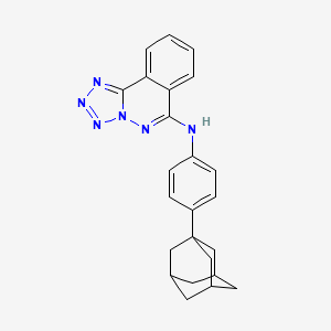 molecular formula C24H24N6 B11432945 N-[4-(Adamantan-1-YL)phenyl]-[1,2,3,4]tetrazolo[5,1-A]phthalazin-6-amine 