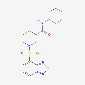 1-(2,1,3-benzothiadiazol-4-ylsulfonyl)-N-cyclohexylpiperidine-3-carboxamide