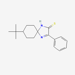 8-Tert-butyl-3-phenyl-1,4-diazaspiro[4.5]dec-3-ene-2-thione