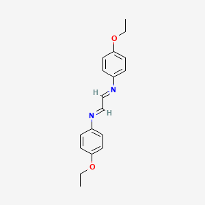 molecular formula C18H20N2O2 B11433042 Benzenamine, N,N'-1,2-ethanediylidenebis[4-ethoxy- CAS No. 84289-11-2