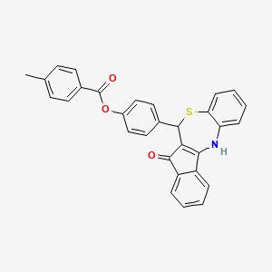 4-(7-Hydroxy-6H-indeno[2,1-C][1,5]benzothiazepin-6-YL)phenyl 4-methylbenzoate