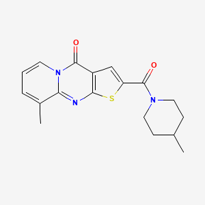 9-Methyl-2-[(4-methylpiperidino)carbonyl]-4H-pyrido[1,2-A]thieno[2,3-D]pyrimidin-4-one