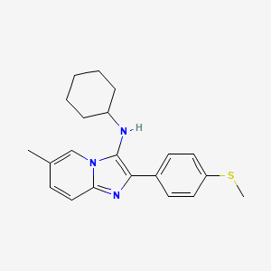 N-cyclohexyl-6-methyl-2-[4-(methylsulfanyl)phenyl]imidazo[1,2-a]pyridin-3-amine