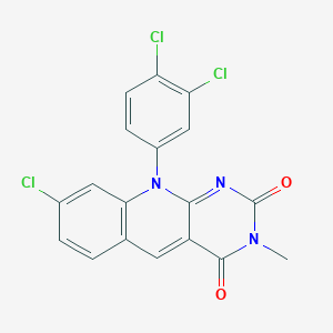 8-chloro-10-(3,4-dichlorophenyl)-3-methylpyrimido[4,5-b]quinoline-2,4(3H,10H)-dione