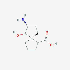 B1143315 (5S,6S,7R)-7-Amino-6-hydroxyspiro[4.4]nonane-1-carboxylic acid CAS No. 185956-37-0