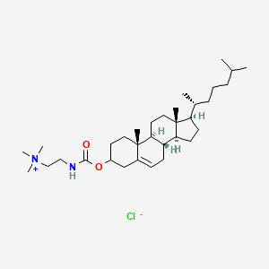 molecular formula C33H59ClN2O2 B1143319 胆固醇 n-(三甲氨基乙基)氨基甲酸酯氯化物 CAS No. 188022-80-2