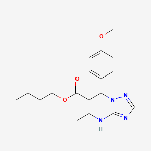 Butyl 7-(4-methoxyphenyl)-5-methyl-4,7-dihydro[1,2,4]triazolo[1,5-a]pyrimidine-6-carboxylate