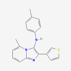 5-methyl-N-(4-methylphenyl)-2-(thiophen-3-yl)imidazo[1,2-a]pyridin-3-amine