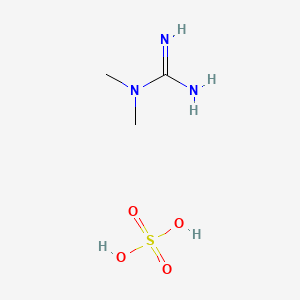 molecular formula C6H20N6O4S B1143327 1,1-二甲基胍硫酸盐 CAS No. 1186-46-5