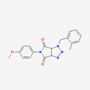 5-(4-methoxyphenyl)-1-(2-methylbenzyl)-3a,6a-dihydropyrrolo[3,4-d][1,2,3]triazole-4,6(1H,5H)-dione