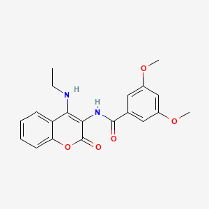 N-[4-(ethylamino)-2-oxo-2H-chromen-3-yl]-3,5-dimethoxybenzamide