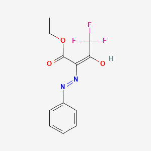 B1143330 Ethyl 4,4,4-trifluoro-3-oxo-2-(2-phenylhydrazono)butanoate CAS No. 1494-98-0