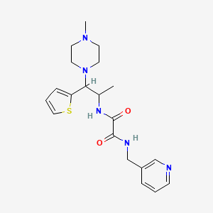 N1-(1-(4-methylpiperazin-1-yl)-1-(thiophen-2-yl)propan-2-yl)-N2-(pyridin-3-ylmethyl)oxalamide