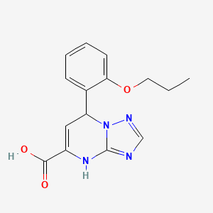 7-(2-Propoxyphenyl)-4,7-dihydro[1,2,4]triazolo[1,5-a]pyrimidine-5-carboxylic acid