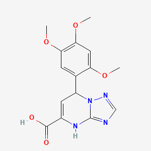 7-(2,4,5-Trimethoxyphenyl)-4,7-dihydro[1,2,4]triazolo[1,5-a]pyrimidine-5-carboxylic acid