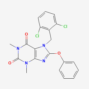 7-(2,6-dichlorobenzyl)-1,3-dimethyl-8-phenoxy-3,7-dihydro-1H-purine-2,6-dione