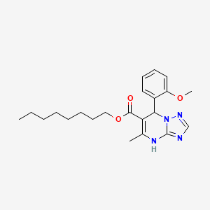 Octyl 7-(2-methoxyphenyl)-5-methyl-4,7-dihydro[1,2,4]triazolo[1,5-a]pyrimidine-6-carboxylate