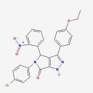 5-(4-bromophenyl)-3-(4-ethoxyphenyl)-4-(2-nitrophenyl)-4,5-dihydropyrrolo[3,4-c]pyrazol-6(1H)-one