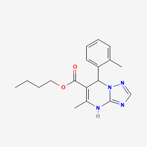 Butyl 5-methyl-7-(2-methylphenyl)-4,7-dihydro[1,2,4]triazolo[1,5-a]pyrimidine-6-carboxylate