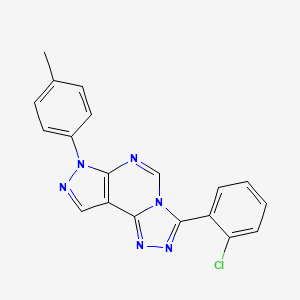 3-(2-chlorophenyl)-7-(4-methylphenyl)-7H-pyrazolo[4,3-e][1,2,4]triazolo[4,3-c]pyrimidine