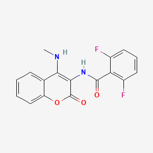 2,6-difluoro-N-[4-(methylamino)-2-oxo-2H-chromen-3-yl]benzamide