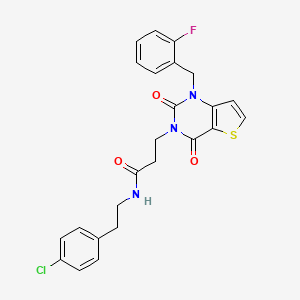 N-[2-(4-chlorophenyl)ethyl]-3-{1-[(2-fluorophenyl)methyl]-2,4-dioxo-1H,2H,3H,4H-thieno[3,2-d]pyrimidin-3-yl}propanamide