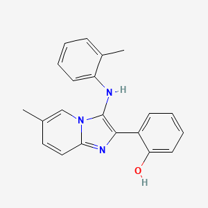 2-{6-Methyl-3-[(2-methylphenyl)amino]imidazo[1,2-a]pyridin-2-yl}phenol