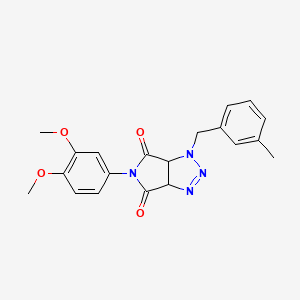 5-(3,4-dimethoxyphenyl)-1-(3-methylbenzyl)-3a,6a-dihydropyrrolo[3,4-d][1,2,3]triazole-4,6(1H,5H)-dione