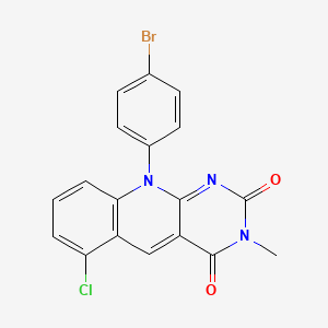 10-(4-bromophenyl)-6-chloro-3-methylpyrimido[4,5-b]quinoline-2,4(3H,10H)-dione