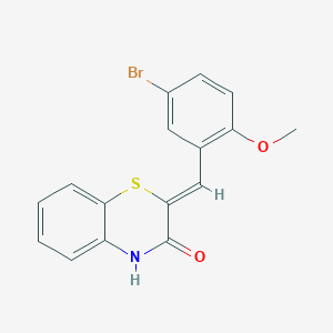 (2Z)-2-(5-bromo-2-methoxybenzylidene)-2H-1,4-benzothiazin-3(4H)-one