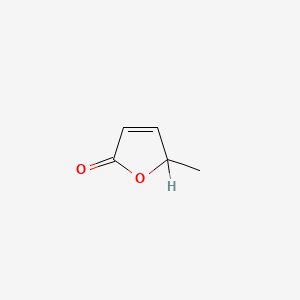B1143361 5-Methyl-2(5H)-furanone CAS No. 1333-38-6