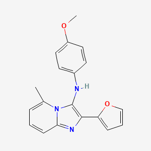 2-(furan-2-yl)-N-(4-methoxyphenyl)-5-methylimidazo[1,2-a]pyridin-3-amine