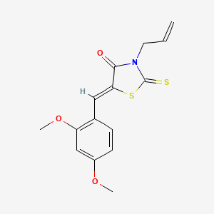 (5Z)-5-(2,4-dimethoxybenzylidene)-3-(prop-2-en-1-yl)-2-thioxo-1,3-thiazolidin-4-one