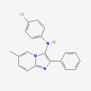 N-(4-chlorophenyl)-6-methyl-2-phenylimidazo[1,2-a]pyridin-3-amine