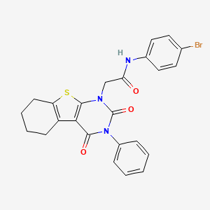 N-(4-bromophenyl)-2-(2,4-dioxo-3-phenyl-3,4,5,6,7,8-hexahydro[1]benzothieno[2,3-d]pyrimidin-1(2H)-yl)acetamide