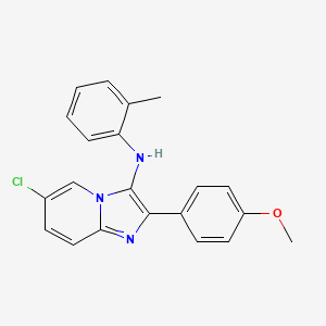 6-chloro-2-(4-methoxyphenyl)-N-(2-methylphenyl)imidazo[1,2-a]pyridin-3-amine