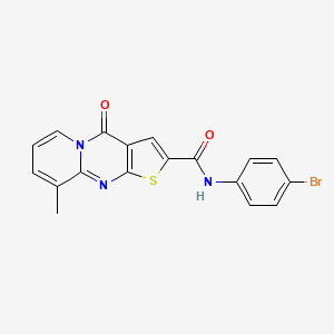 N-(4-bromophenyl)-9-methyl-4-oxo-4H-pyrido[1,2-a]thieno[2,3-d]pyrimidine-2-carboxamide