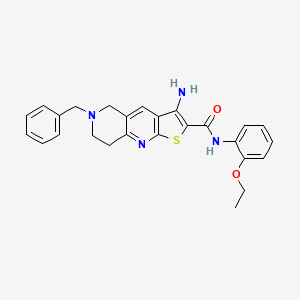 3-amino-6-benzyl-N-(2-ethoxyphenyl)-5,6,7,8-tetrahydrothieno[2,3-b][1,6]naphthyridine-2-carboxamide