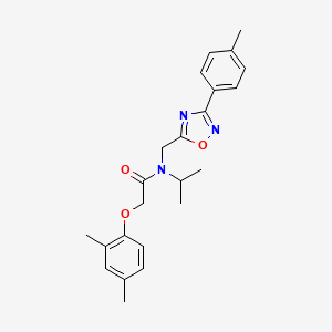 2-(2,4-dimethylphenoxy)-N-{[3-(4-methylphenyl)-1,2,4-oxadiazol-5-yl]methyl}-N-(propan-2-yl)acetamide