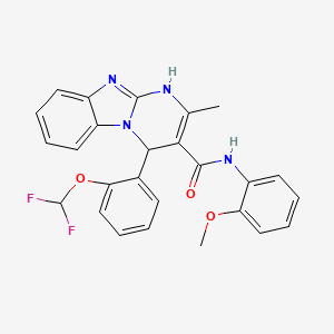 4-[2-(difluoromethoxy)phenyl]-N-(2-methoxyphenyl)-2-methyl-1,4-dihydropyrimido[1,2-a]benzimidazole-3-carboxamide