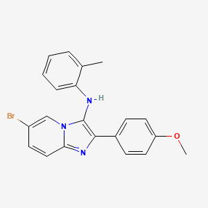 6-bromo-2-(4-methoxyphenyl)-N-(2-methylphenyl)imidazo[1,2-a]pyridin-3-amine