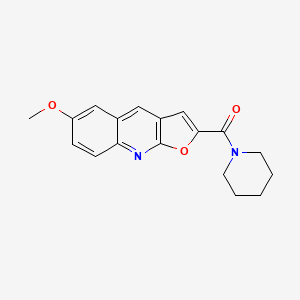 6-Methoxy-2-(piperidin-1-ylcarbonyl)furo[2,3-b]quinoline