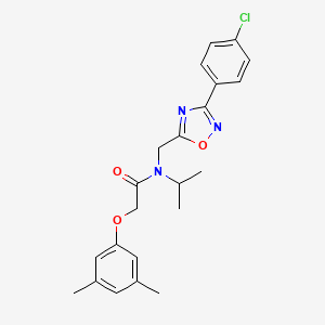 N-{[3-(4-chlorophenyl)-1,2,4-oxadiazol-5-yl]methyl}-2-(3,5-dimethylphenoxy)-N-(propan-2-yl)acetamide